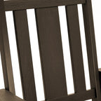 LUE BONA Sedie a dondolo Adirondack da esterno in plastica ecologica per portico, set da 2