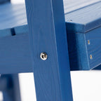 LUE BONA Sedie a dondolo Adirondack da esterno in plastica ecologica per portico, set da 2