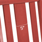 LUE BONA Sedie a dondolo Adirondack da esterno in plastica ecologica per portico, set da 2