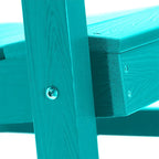LUE BONA Sedie a dondolo Adirondack da esterno in plastica ecologica per portico, set da 2