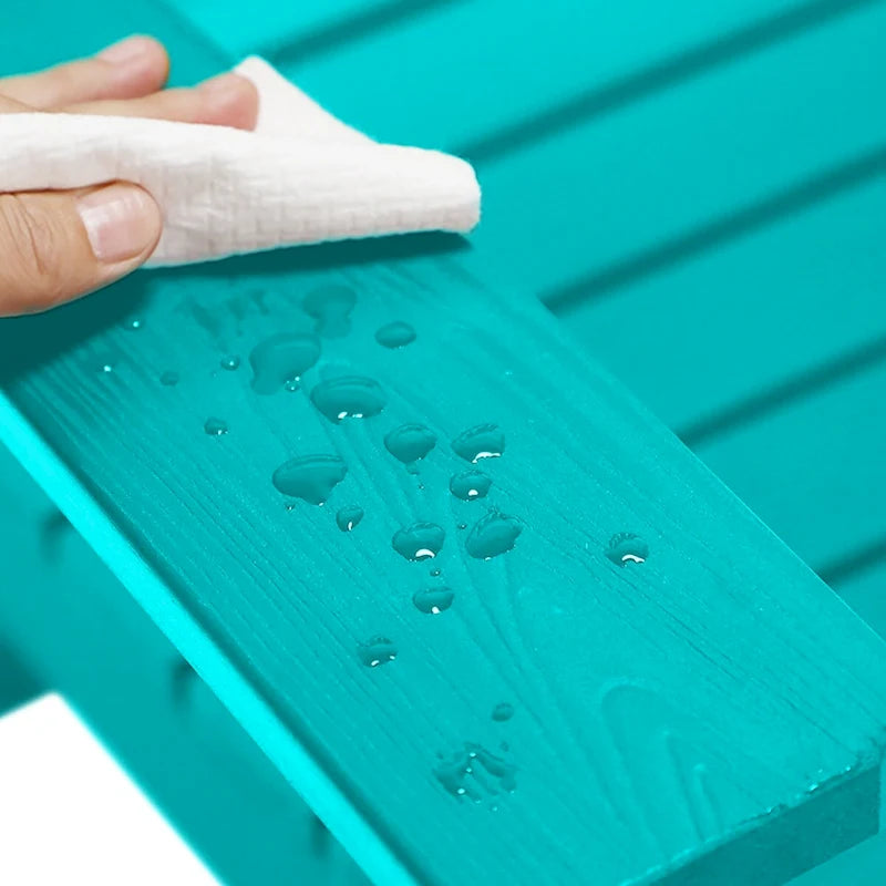 LUE BONA Sedie a dondolo Adirondack da esterno in plastica ecologica per portico, set da 2