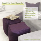 Majestic Home Goods Pouf Cubo Ottomano da Interno / Esterno Modello Fiori di Agrumi
