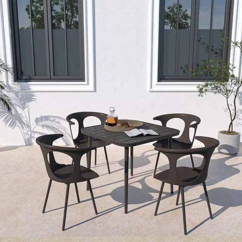 5 Piece Patio Dining Table Set