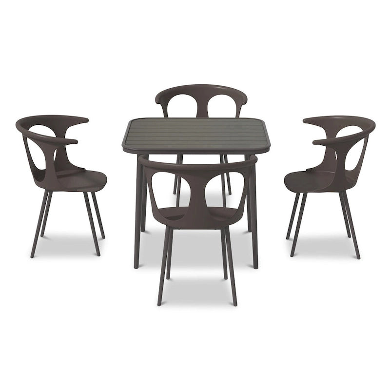 Set da 5 pezzi per tavolo da pranzo da patio