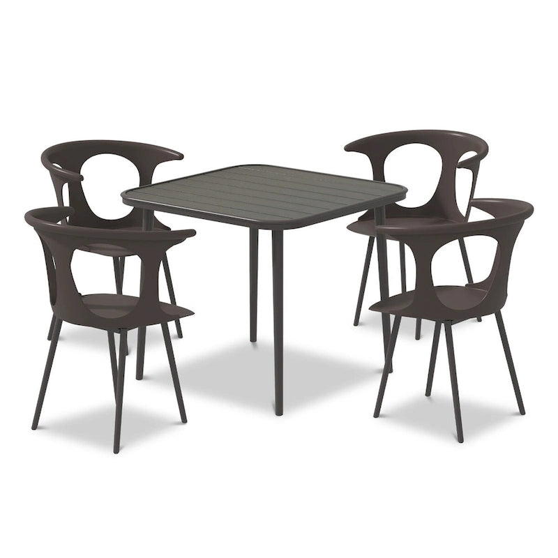 Set da 5 pezzi per tavolo da pranzo da patio