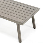 Ensemble de conversation d'extérieur 4 personnes en aluminium avec fauteuils pivotants, table basse et coussins