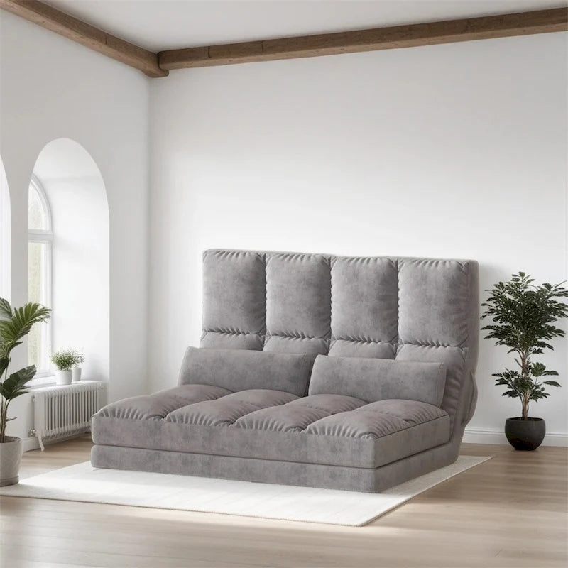 Convertible Floor Sofa Chair,Folding Couch Bed,Guest Chaise Lounge