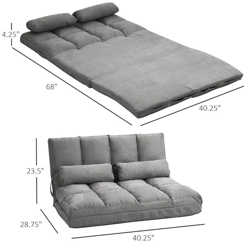 Sedia da pavimento convertibile, divano letto pieghevole, chaise longue per gli ospiti