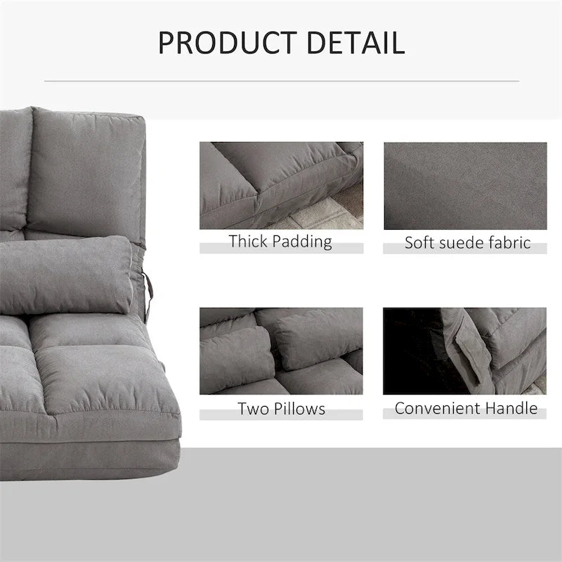 Sedia da pavimento convertibile, divano letto pieghevole, chaise longue per gli ospiti