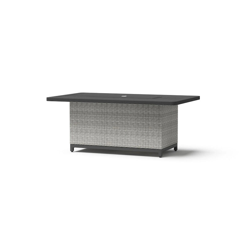 Milo Gray - Sectionnel de patio extérieur Sunbrella 6 pièces avec foyer et table