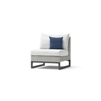 Milo Gray - Sectionnel de patio extérieur Sunbrella 6 pièces avec foyer et table