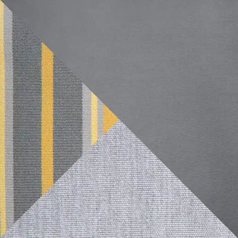 Milo Gray - Sectionnel de patio extérieur Sunbrella 6 pièces avec foyer et table