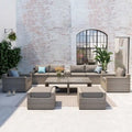 Collezione di Sedute in Rattan Ventura 11 Pezzi con Sedie Multiple