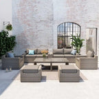 Ventura 11-Piece Multiple Chairs Rattan Seating Collection