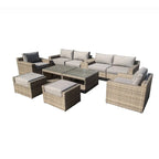 Collezione di Sedute in Rattan Ventura 11 Pezzi con Sedie Multiple