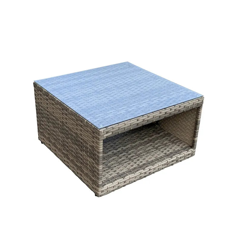 Collezione di Sedute in Rattan Ventura 11 Pezzi con Sedie Multiple