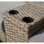 Collezione di Sedute in Rattan Ventura 11 Pezzi con Sedie Multiple