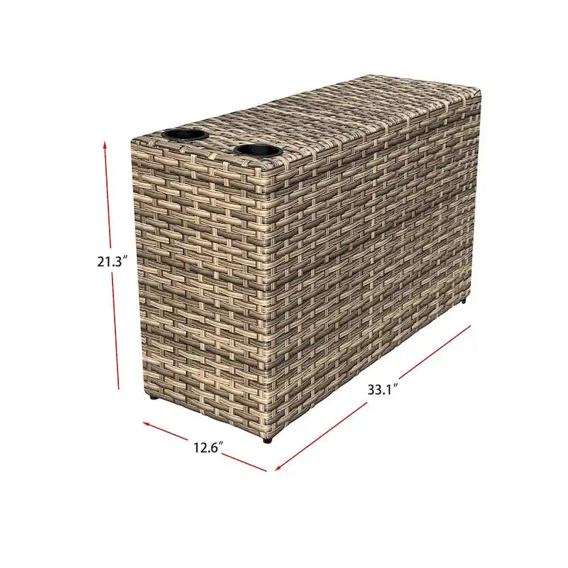 Collezione di Sedute in Rattan Ventura 11 Pezzi con Sedie Multiple