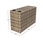 Collezione di Sedute in Rattan Ventura 11 Pezzi con Sedie Multiple