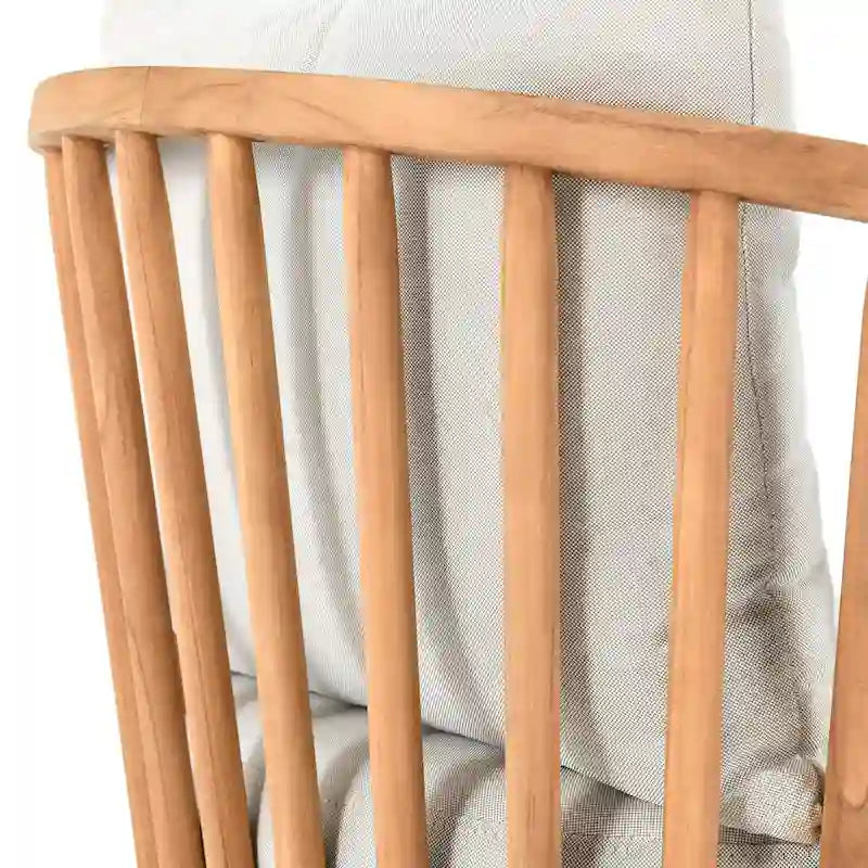 Poltrona da esterno Classic Home Hearst Natural - 28,35Lx29,92Px29,13A