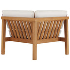 Set divano sezionale a 3 pezzi in legno di teak per esterno Bayport