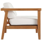 Set divano sezionale a 3 pezzi in legno di teak per esterno Bayport