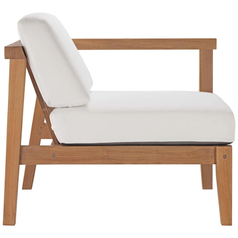 Set divano sezionale a 3 pezzi in legno di teak per esterno Bayport