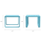 Set di 5 pezzi da conversazione Ricki Moderno - Plastica resistente e impermeabile - Blu Tiffany - N/A