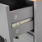 Carrello da cucina contemporaneo con ruote e 2 cassetti