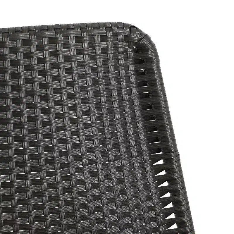Sedia da pranzo Christopher Knight Home Wtroup con struttura in ferro e intreccio in rattan
