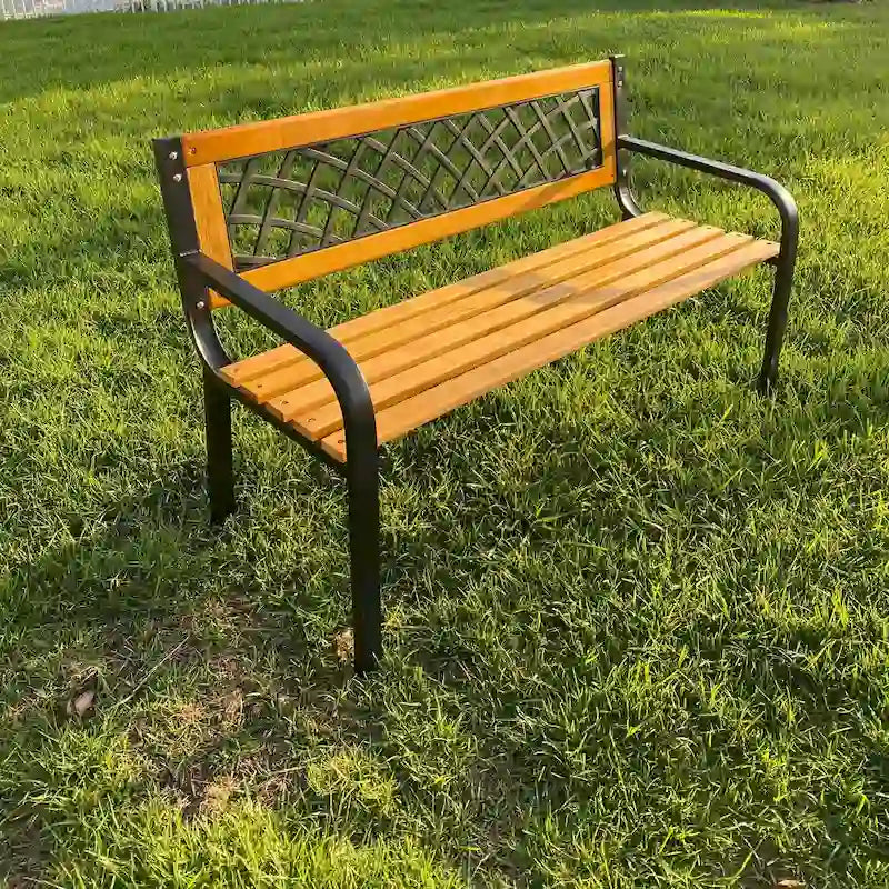 Banc de jardin en bois Lotus Home - 29 H x 47 L x 21 P