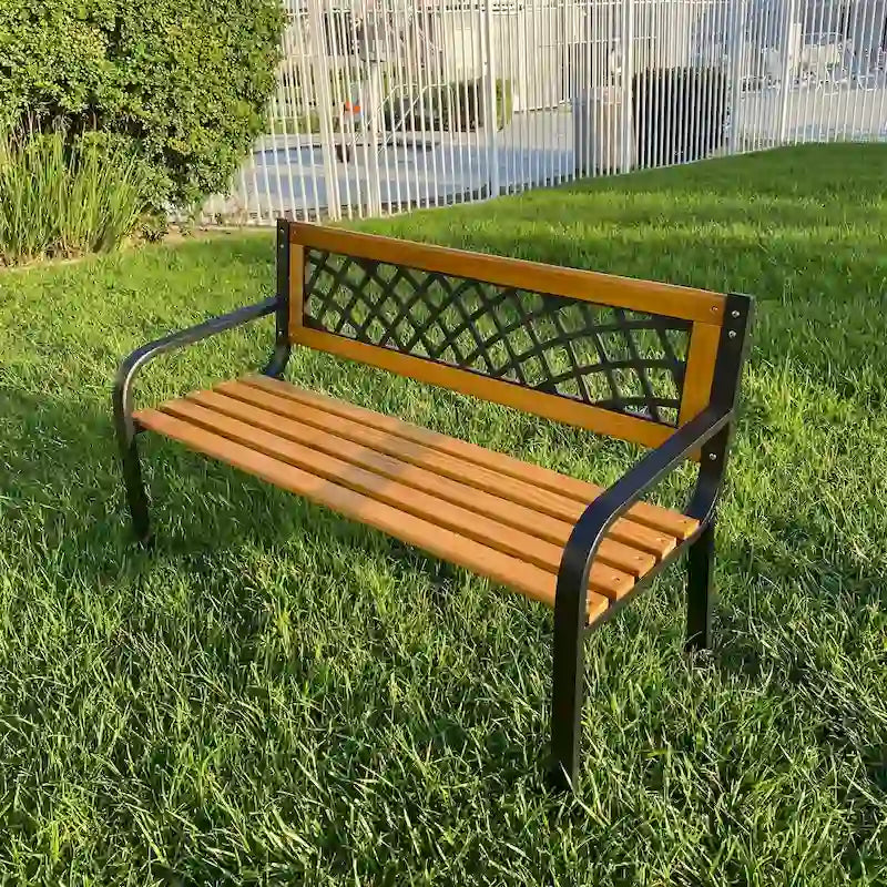 Banc de jardin en bois Lotus Home - 29 H x 47 L x 21 P