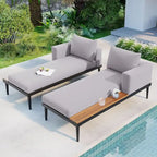 Nestfair 2 in 1 Outdoor Daybed with Cushions and Pillows