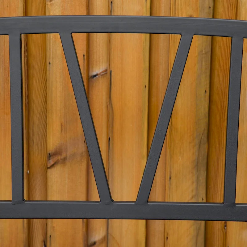 Banc de jardin en métal pour 2 personnes, style parc, 50 po