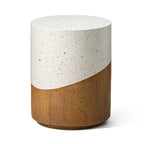 Glitzhome Tabouret de jardin multifonctionnel en OGM de 17 po, table d'extérieur