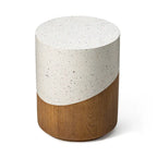 Glitzhome Tabouret de jardin multifonctionnel en OGM de 17 po, table d'extérieur