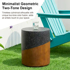 Glitzhome Tabouret de jardin multifonctionnel en OGM de 17 po, table d'extérieur