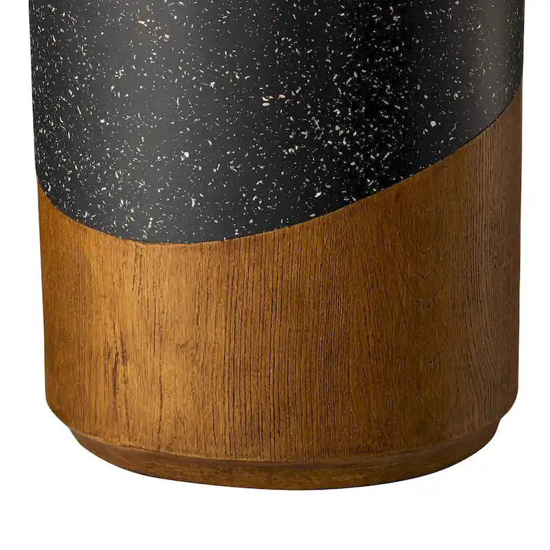 Glitzhome Tabouret de jardin multifonctionnel en OGM de 17 po, table d'extérieur
