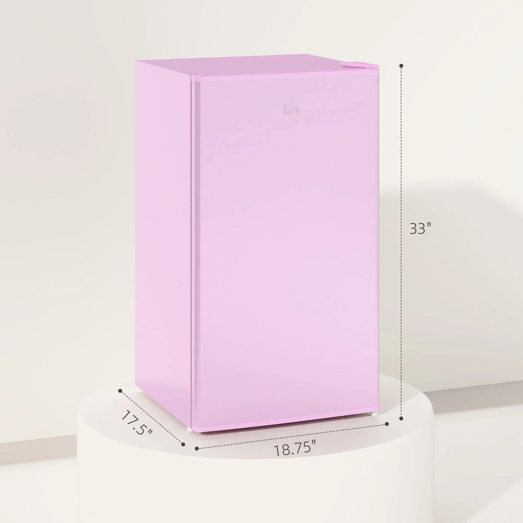 Mini Frigo da 90 litri con congelatore, Frigorifero Compatto Monoporta con Termostato Regolabile per Camera da Letto