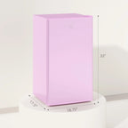 Mini Frigo da 90 litri con congelatore, Frigorifero Compatto Monoporta con Termostato Regolabile per Camera da Letto