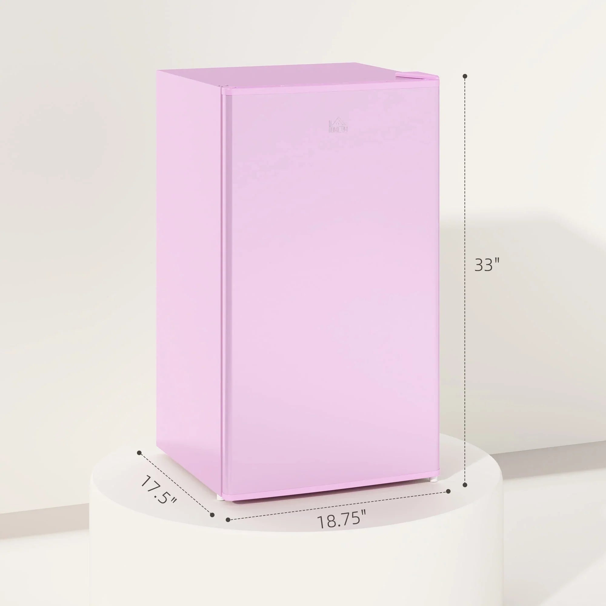 Mini Frigo da 90 litri con congelatore, Frigorifero Compatto Monoporta con Termostato Regolabile per Camera da Letto