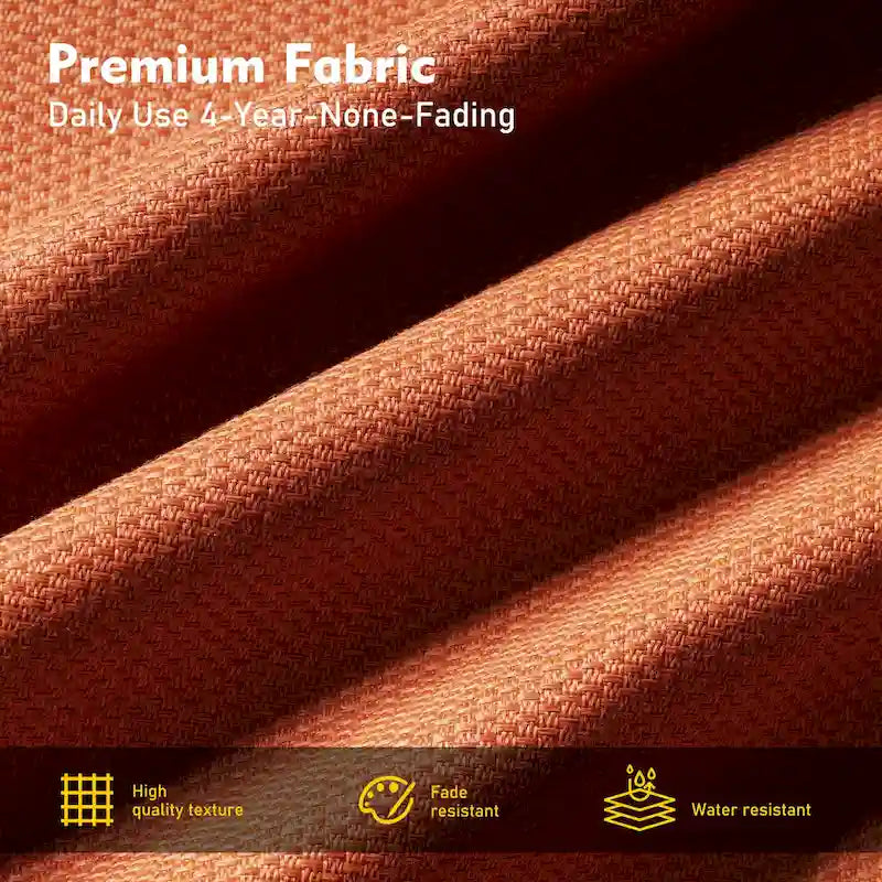 Set di sedie girevoli curve in vimini OVIOS a 5 pezzi con pouf da esterno