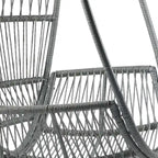 Sedia a cesto Lina Outdoor Wicker Swivel Egg con cuscino rimovibile di Christopher Knight Home