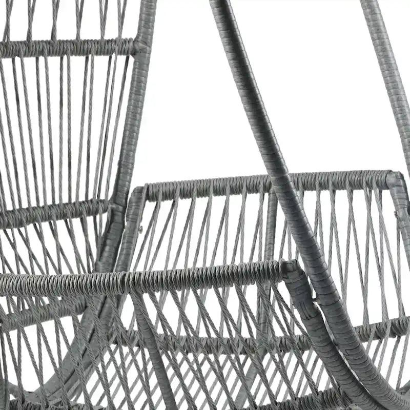 Sedia a cesto Lina Outdoor Wicker Swivel Egg con cuscino rimovibile di Christopher Knight Home
