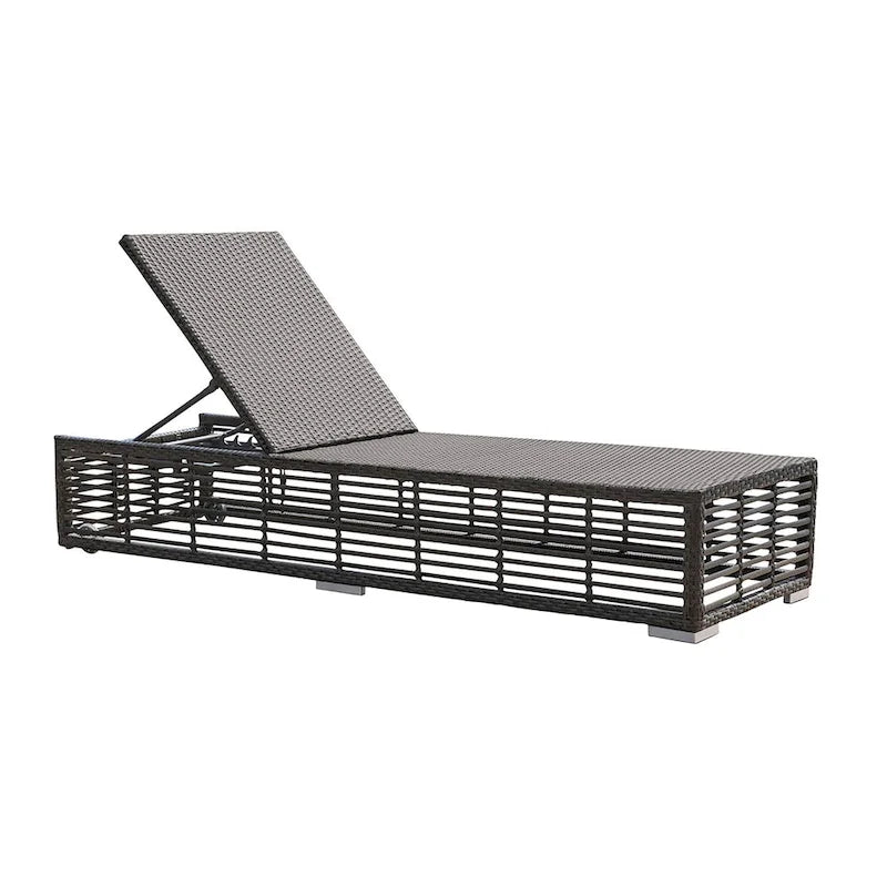 Chaise longue Panama Jack Graphite con ruote