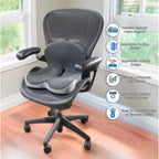 Cuscino Ergonomico in Memory Foam con Supporto Lombare e Schienale per Alleviare il Dolore al Coccige