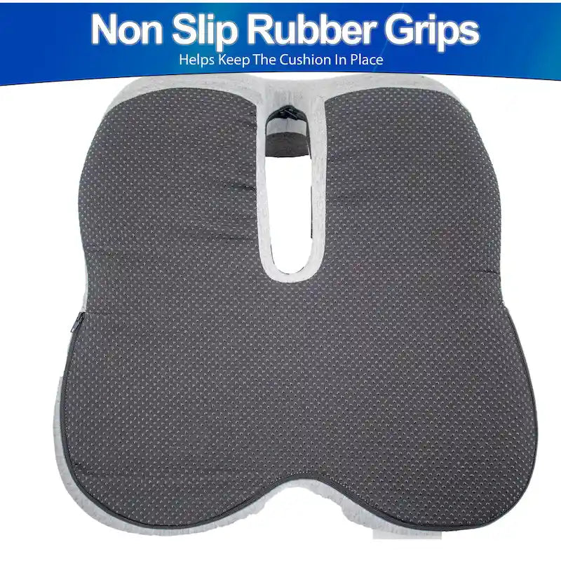 Cuscino Ergonomico in Memory Foam con Supporto Lombare e Schienale per Alleviare il Dolore al Coccige
