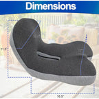 Cuscino Ergonomico in Memory Foam con Supporto Lombare e Schienale per Alleviare il Dolore al Coccige