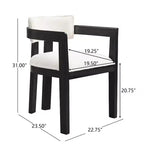 Christopher Knight Home Shankar, set da pranzo moderno da 5 pezzi con tavolo rotondo e sedie imbottite in legno di caucciù