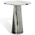 Tavolino d'appoggio rotondo alto in marmo Ghicu di SAFAVIEH Couture - 55,8 cm L x 53,3 cm P x 61 cm A - 53,3x53,3x61 cm